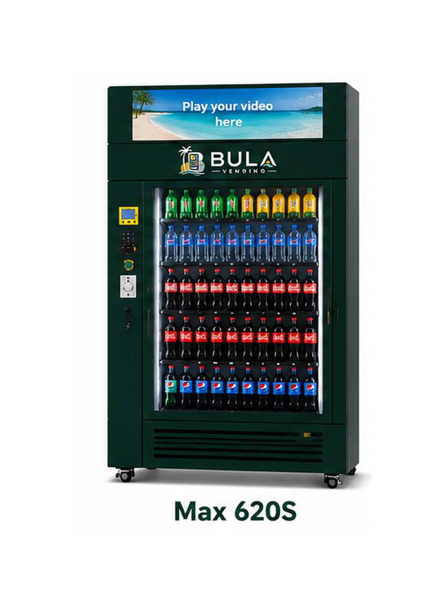 Max 620S vending machine with video screen